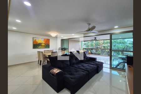 Sala  de apartamento à venda com 4 quartos, 189m² em Recreio dos Bandeirantes, Rio de Janeiro
