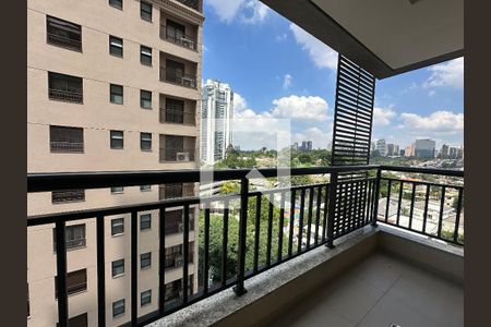 Varanda da Sala de apartamento para alugar com 1 quarto, 40m² em Dezoito do Forte Empresarial/alphaville., Barueri