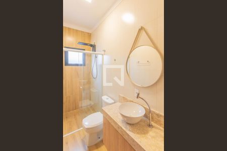 Banheiro da Suíte 1 de casa de condomínio à venda com 3 quartos, 170m² em Swiss Park, Campinas