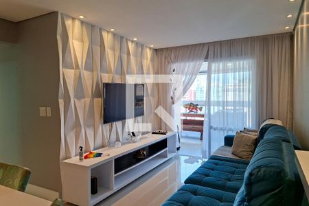 Sala de apartamento para alugar com 3 quartos, 119m² em Canto do Forte, Praia Grande