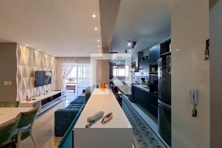 Sala/Cozinha de apartamento para alugar com 3 quartos, 119m² em Canto do Forte, Praia Grande