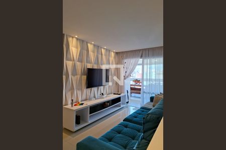 Sala de apartamento para alugar com 3 quartos, 119m² em Canto do Forte, Praia Grande