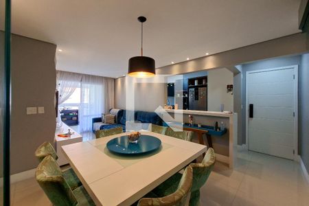 Sala de apartamento para alugar com 3 quartos, 119m² em Canto do Forte, Praia Grande