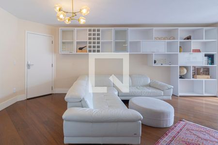 Sala de apartamento para alugar com 3 quartos, 120m² em Indianópolis, São Paulo