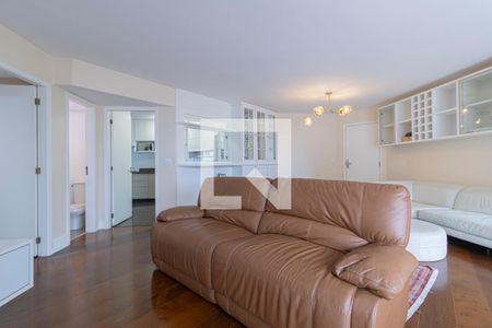 Sala de apartamento para alugar com 3 quartos, 120m² em Indianópolis, São Paulo