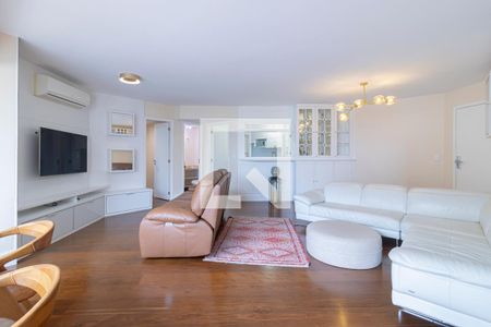 Sala de apartamento para alugar com 3 quartos, 120m² em Indianópolis, São Paulo