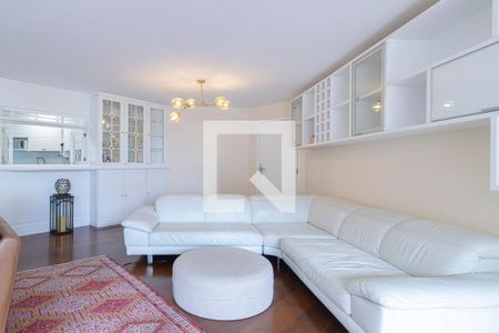 Sala de apartamento para alugar com 3 quartos, 120m² em Indianópolis, São Paulo