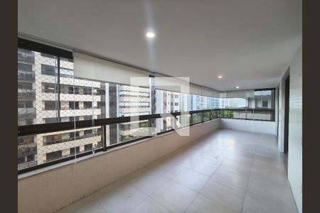 Varanda da Sala de apartamento para alugar com 3 quartos, 135m² em Barra da Tijuca, Rio de Janeiro