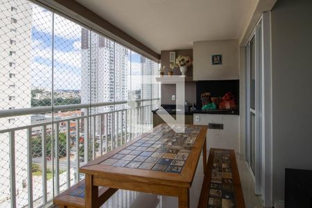 Varanda da Sala  de apartamento para alugar com 3 quartos, 77m² em Vila Sonia, São Paulo