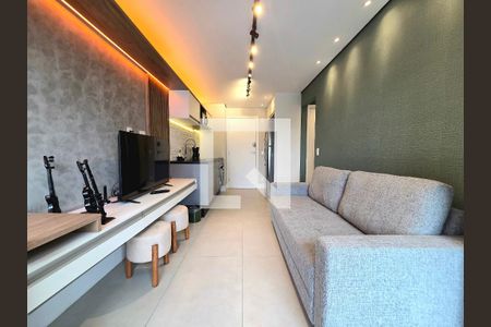 Sala/Cozinha de apartamento para alugar com 1 quarto, 30m² em Indianópolis, São Paulo