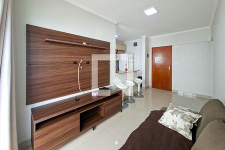 Sala de apartamento para alugar com 1 quarto, 38m² em Vila Tupi, Praia Grande