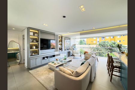 Sala de apartamento à venda com 2 quartos, 90m² em Olímpico, São Caetano do Sul