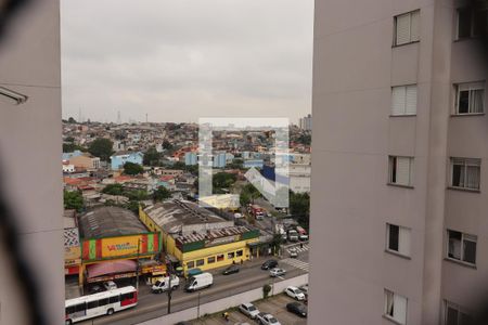 Vista da Sacada Sala de apartamento para alugar com 2 quartos, 55m² em Jardim Santo André, Santo André