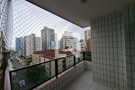Varanda da sala de apartamento para alugar com 3 quartos, 188m² em Vila Tupi, Praia Grande