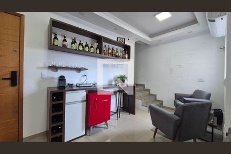 Sala  de apartamento à venda com 2 quartos, 98m² em Parque Novo Oratório, Santo André
