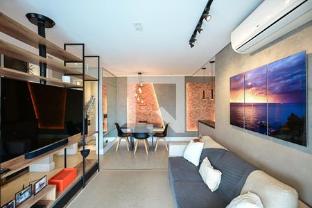 Sala de apartamento à venda com 1 quarto, 60m² em Morumbi, São Paulo