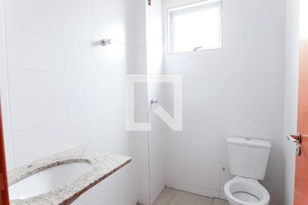 Banheiro Social de apartamento à venda com 2 quartos, 53m² em Morro do Confisco, Contagem