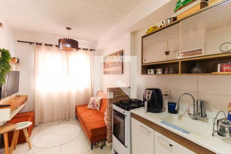 Sala/Cozinha de apartamento para alugar com 1 quarto, 26m² em Brás, São Paulo