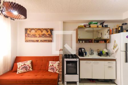 Sala/Cozinha de apartamento para alugar com 1 quarto, 26m² em Brás, São Paulo