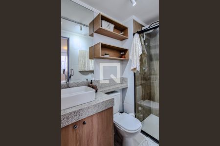 Banheiro da Suíte de apartamento para alugar com 1 quarto, 25m² em Água Branca, São Paulo