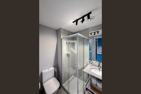 Banheiro de kitnet/studio para alugar com 1 quarto, 31m² em Vila Mariana, São Paulo