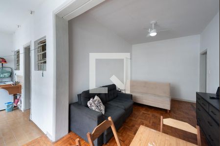 Sala de apartamento para alugar com 1 quarto, 67m² em Aparecida, Santos