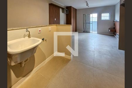 Sala/Quarto/Cozinha de kitnet/studio para alugar com 1 quarto, 38m² em Vila Metalúrgica, Santo André