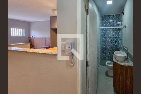 Sala/Quarto/Cozinha de kitnet/studio para alugar com 1 quarto, 38m² em Vila Metalúrgica, Santo André