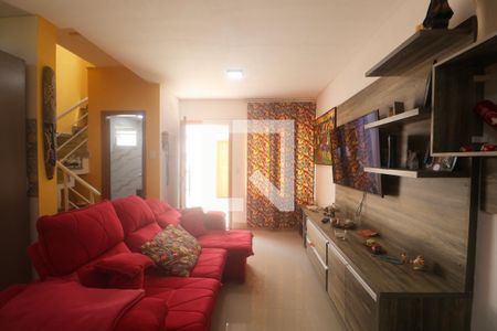 Sala de casa para alugar com 2 quartos, 80m² em Balneario Cidade Atlantica, Guarujá