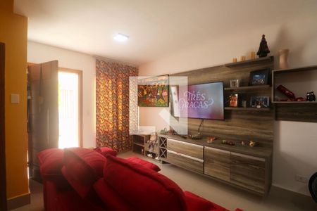 Sala de casa para alugar com 2 quartos, 80m² em Balneario Cidade Atlantica, Guarujá