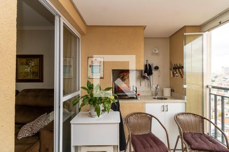 Varanda Gourmet de apartamento à venda com 2 quartos, 58m² em Vila Guilherme, São Paulo