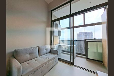 Sala de kitnet/studio para alugar com 1 quarto, 29m² em Indianópolis, São Paulo