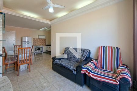 Sala de apartamento para alugar com 3 quartos, 75m² em Vila Tupi, Praia Grande