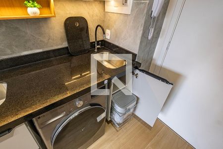 Sala/Cozinha de apartamento para alugar com 1 quarto, 27m² em Pinheiros, São Paulo