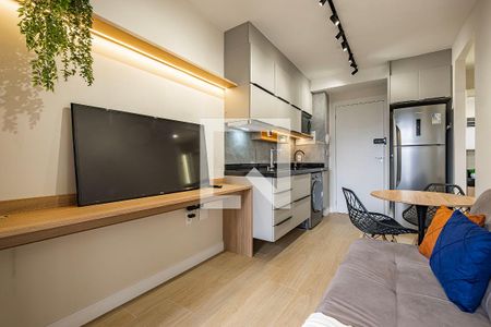 Sala/Cozinha de apartamento para alugar com 1 quarto, 27m² em Pinheiros, São Paulo