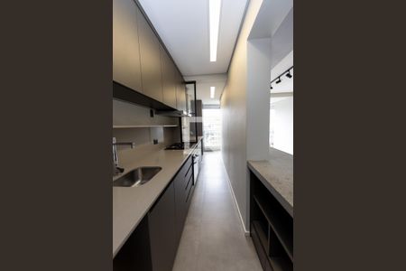 Sala_Cozinha de apartamento para alugar com 2 quartos, 69m² em Empresarial 18 do Forte, Barueri