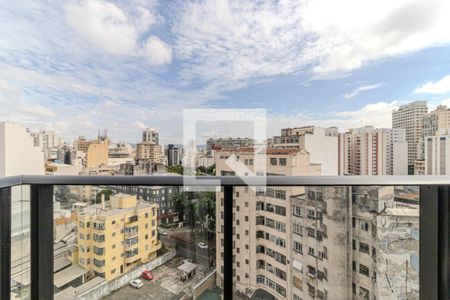 Varanda de kitnet/studio para alugar com 1 quarto, 28m² em Santa Cecilia, São Paulo