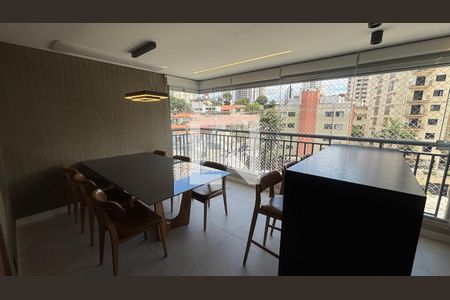 Sala - Sala de Jantar Varanda de apartamento à venda com 3 quartos, 113m² em Vila Assunção, Santo André