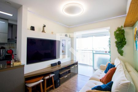 Sala de apartamento à venda com 2 quartos, 63m² em Campestre, Santo André