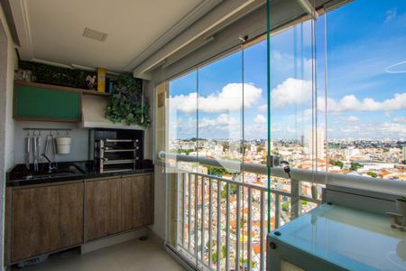 Varanda gourmet de apartamento à venda com 2 quartos, 63m² em Campestre, Santo André
