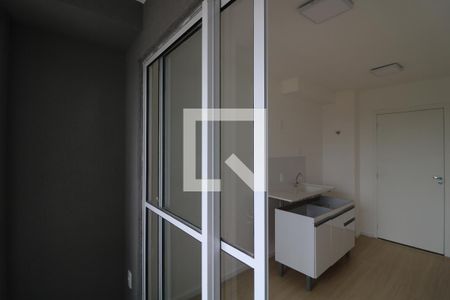 Varanda da Sala de apartamento para alugar com 1 quarto, 26m² em Jardim Imperador (zona Leste), São Paulo