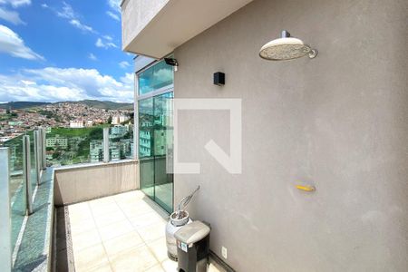 Varanda Cobertura de apartamento à venda com 3 quartos, 160m² em Santa Efigênia, Belo Horizonte