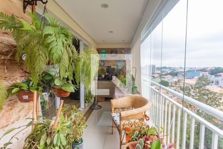 Varanda da sala  de apartamento à venda com 3 quartos, 114m² em Centro, Diadema