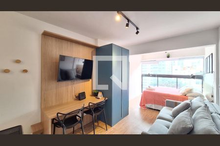 Sala/Cozinha de apartamento à venda com 1 quarto, 25m² em Pompeia, São Paulo