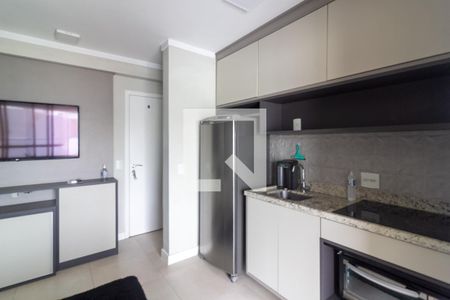 Sala integrada com Cozinha de apartamento para alugar com 1 quarto, 35m² em Santo Amaro, São Paulo