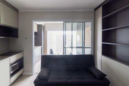 Sala integrada com Cozinha de apartamento para alugar com 1 quarto, 35m² em Santo Amaro, São Paulo