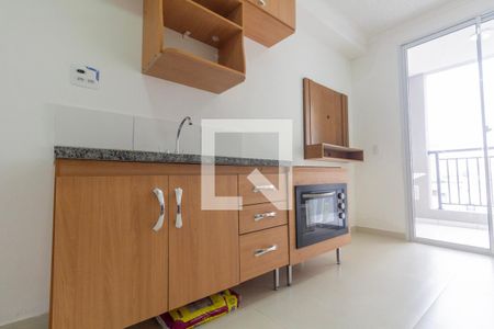 Sala e Cozinha de apartamento à venda com 1 quarto, 28m² em Tatuapé, São Paulo