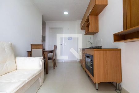 Sala e Cozinha de apartamento à venda com 1 quarto, 28m² em Tatuapé, São Paulo
