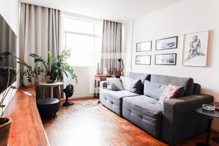 Sala de TV de apartamento à venda com 3 quartos, 105m² em Centro, Belo Horizonte