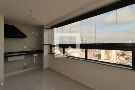 Varanda Gourmet de apartamento à venda com 3 quartos, 105m² em Vila Assunção, Santo André
